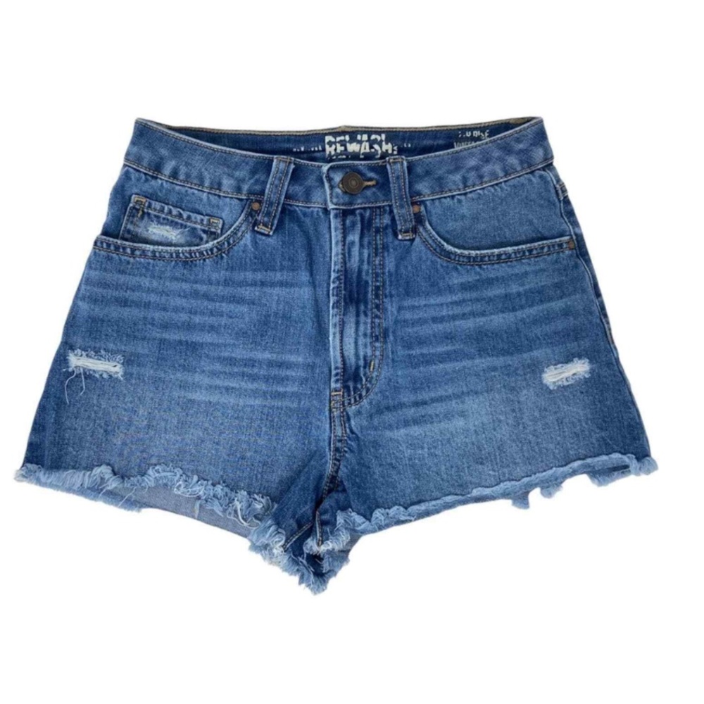 REWASH High Rise Vintage Reunion denim Shorts